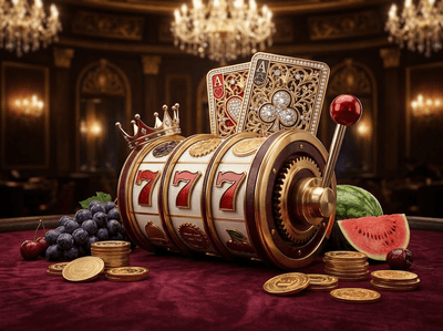 Premium poly casino gaming interface with luxury casino elements